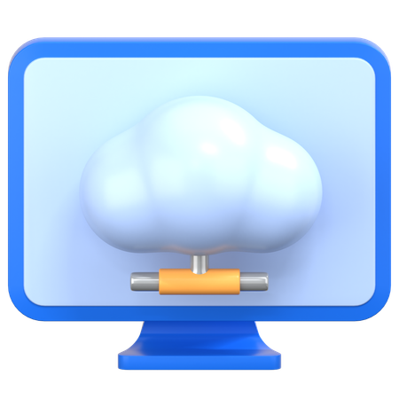 Conexión a la nube  3D Icon