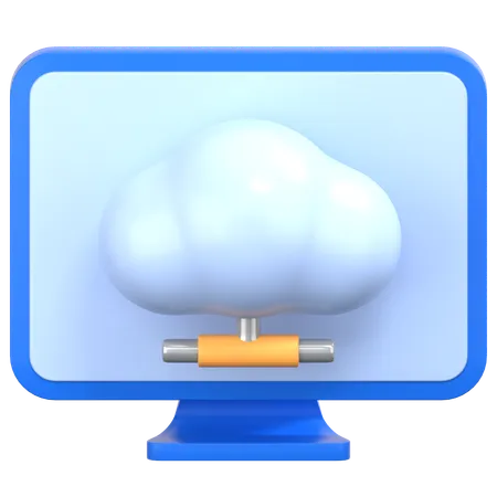 Conexión a la nube  3D Icon