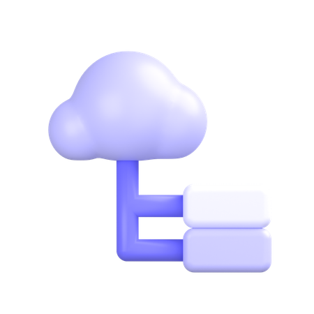 Conexión a la nube  3D Icon