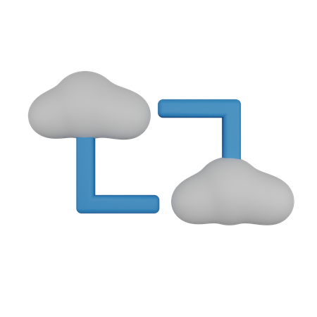 Conexión a la nube  3D Icon