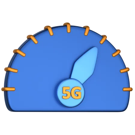 Conexión de velocidad 5g  3D Icon