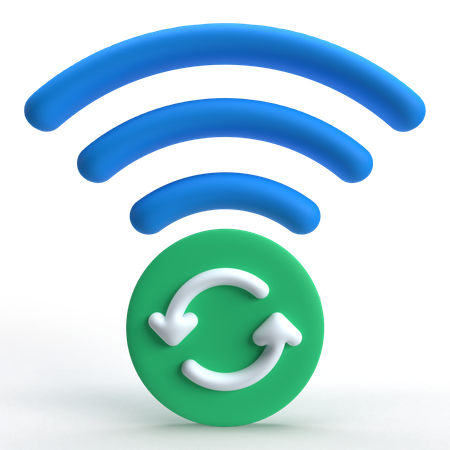 Conexión wifi  3D Icon