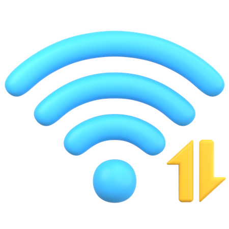 Conexión wifi  3D Icon