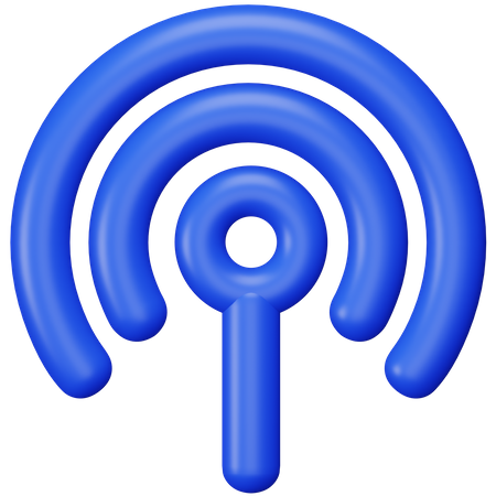 Conexión wifi  3D Icon