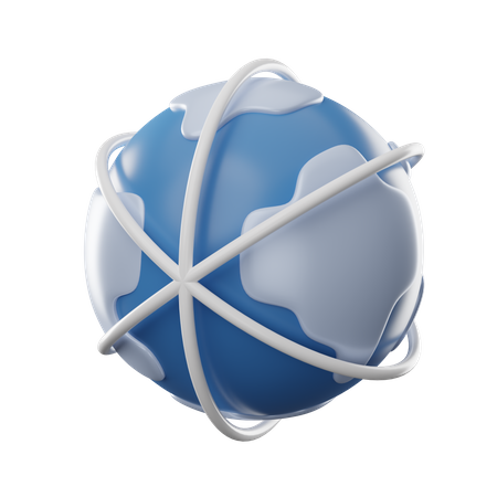 Conexiones globales  3D Icon