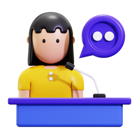 Conference  3D Icon