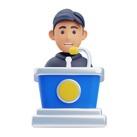 Conference  3D Icon