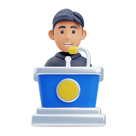 Conference  3D Icon