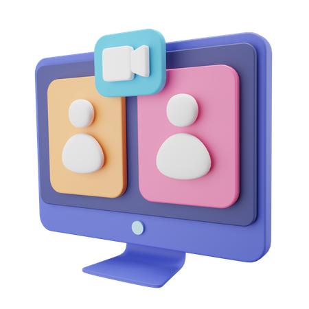 Conference Call  3D Icon