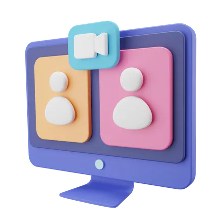 Conference Call  3D Icon