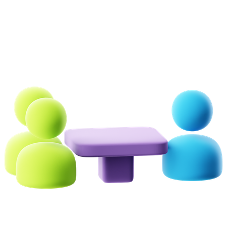 会議室  3D Icon