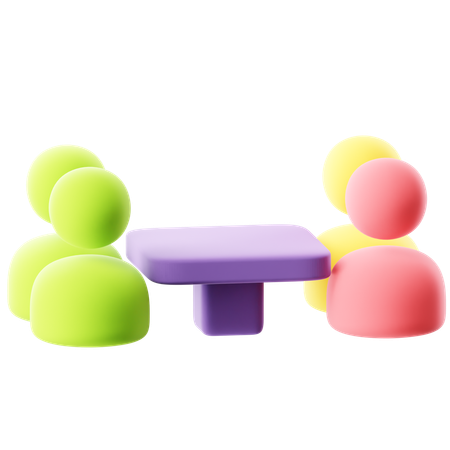 会議室  3D Icon