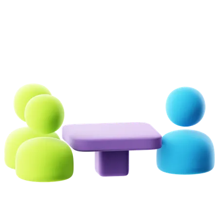 Conference Room  3D Icon