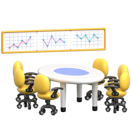 Conference Table  3D Icon