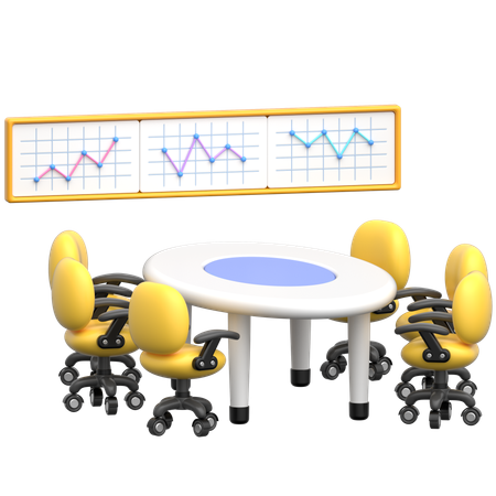 Conference Table  3D Icon
