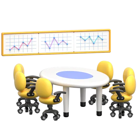 Conference Table  3D Icon