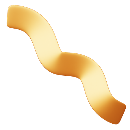 Confete Dourado  3D Icon