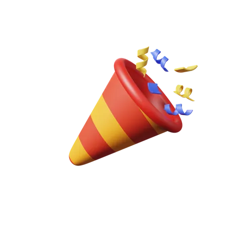 Confeti de fiesta  3D Illustration