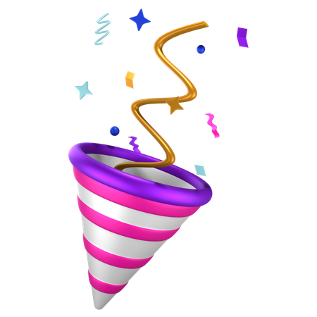 Confetti  3D Icon