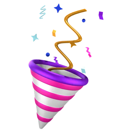 Confetti  3D Icon