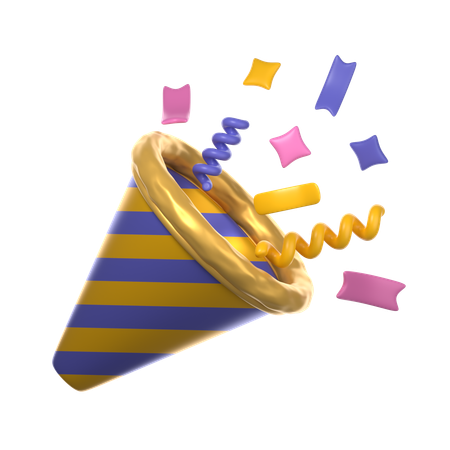 Confetti  3D Icon