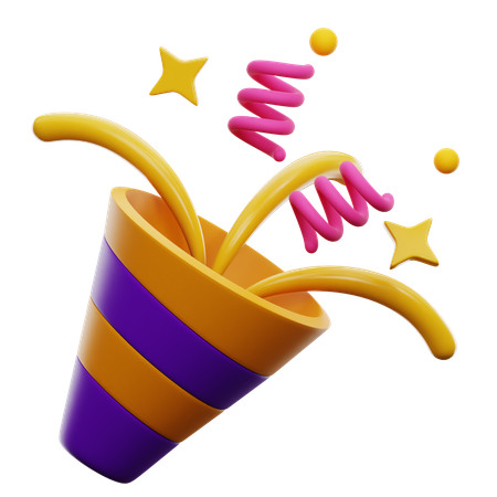 Confetti  3D Icon