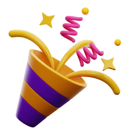 Confetti  3D Icon