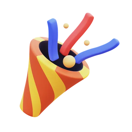 Confetti  3D Icon