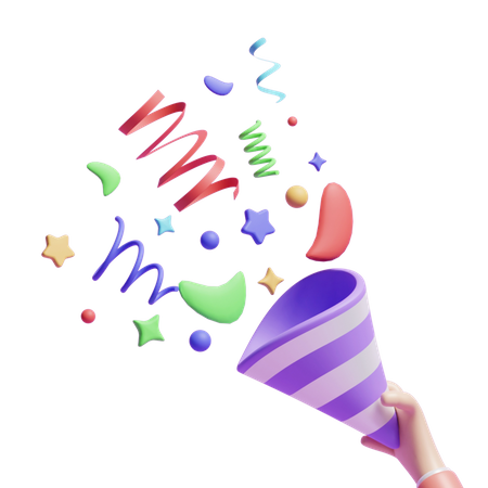 Confetti  3D Icon