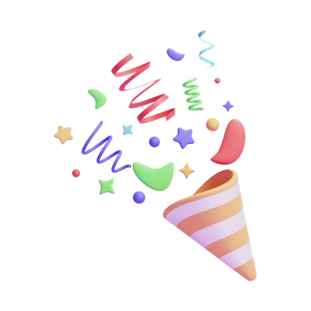 Confetti  3D Icon