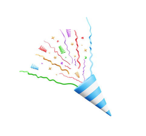 Confetti  3D Icon