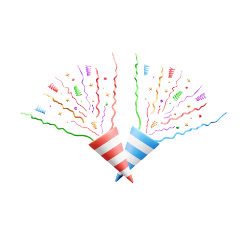 Confetti  3D Icon