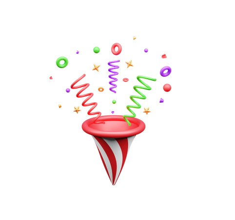 Confetti  3D Icon