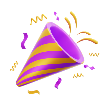 Confetti  3D Icon