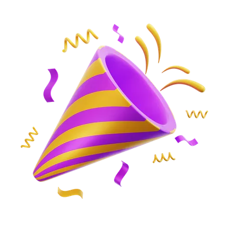 Confetti  3D Icon