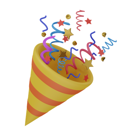 Confetti  3D Icon