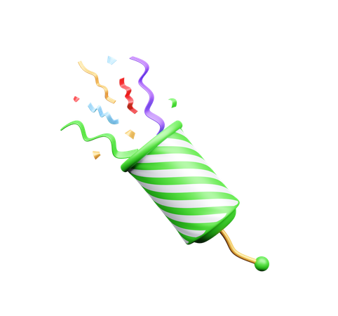 Confetti  3D Icon