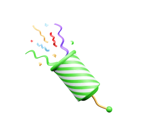 Confetti  3D Icon