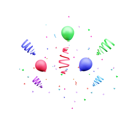 Confetti  3D Icon