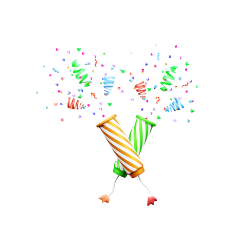 Confetti  3D Icon