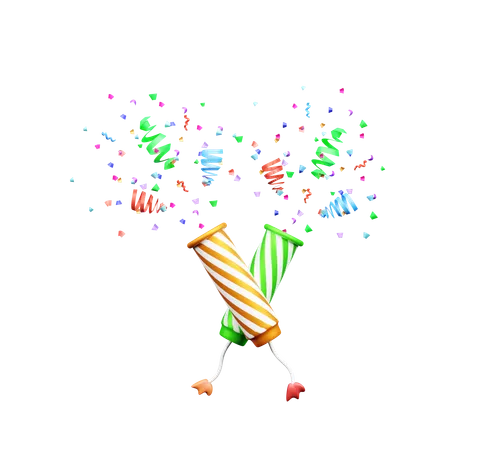 Confetti  3D Icon