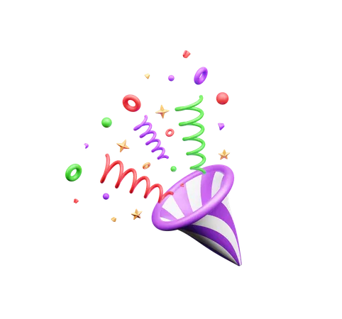 Confetti  3D Icon