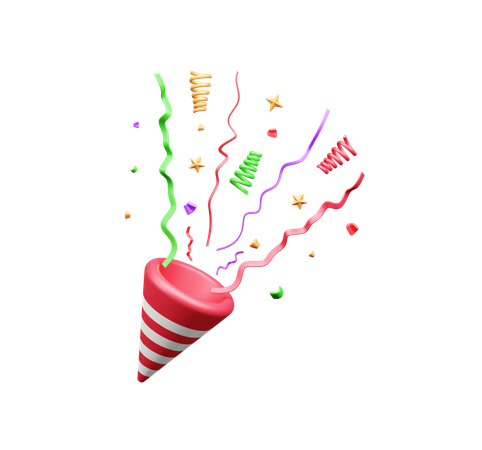 Confetti  3D Icon