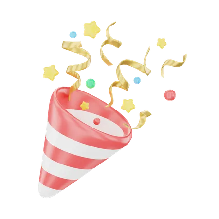 Confetti  3D Icon