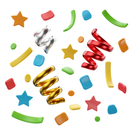 Confetti  3D Icon