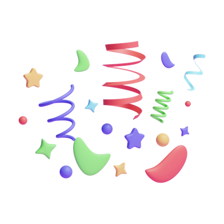 Confetti  3D Icon