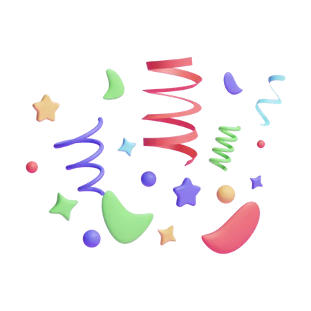 Confetti  3D Icon