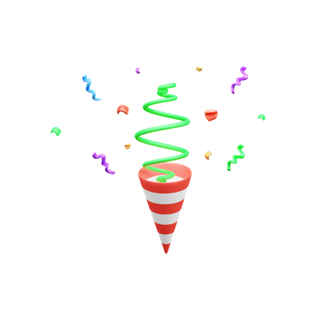 Confetti  3D Icon