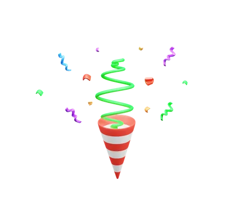 Confetti  3D Icon