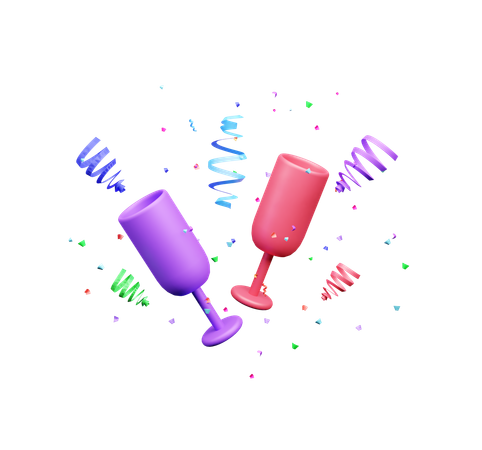 Confetti  3D Icon